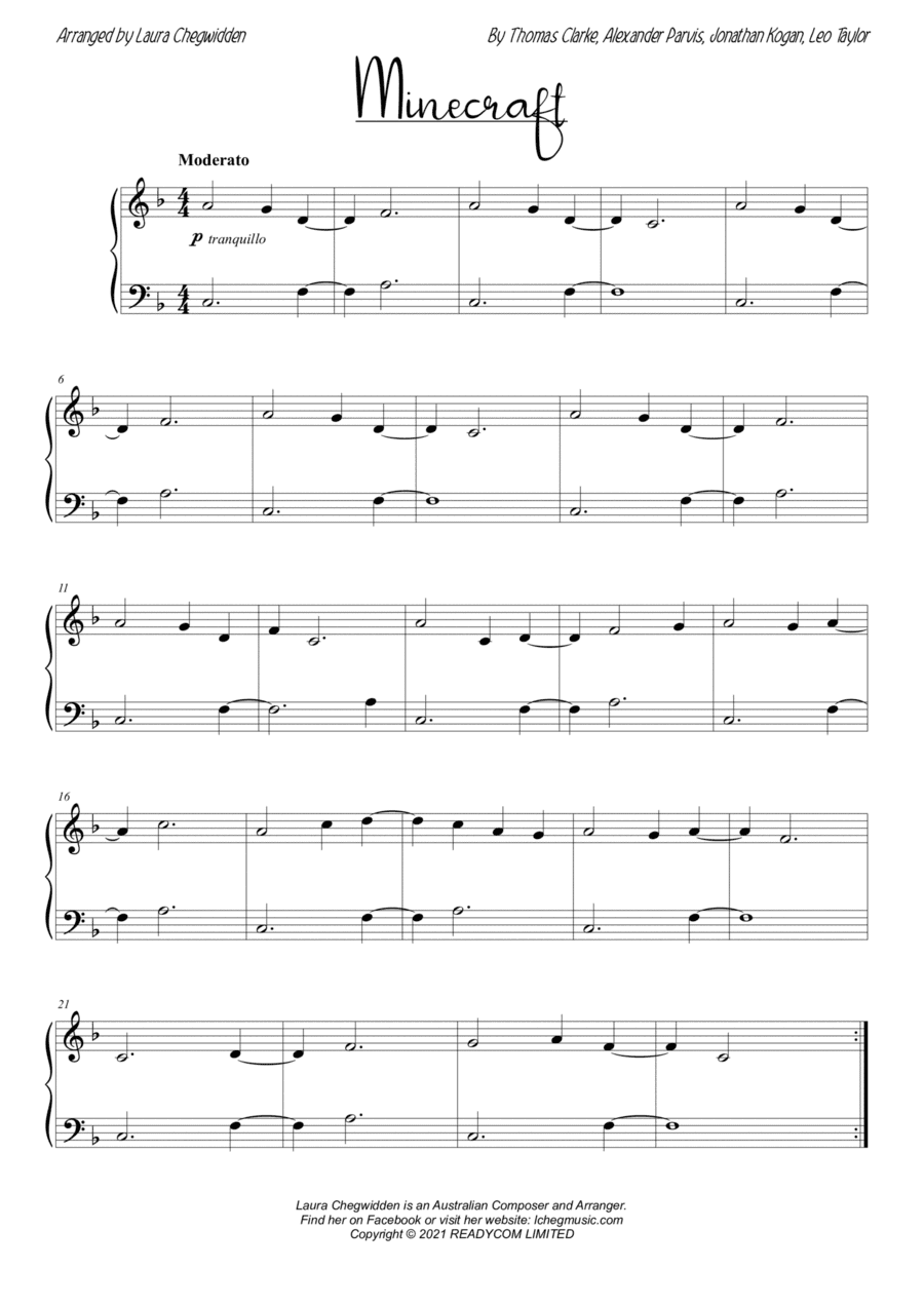 Minecraft (arr. Lcheg Music)