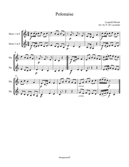Polonaise (arr. Nick Lacanski)