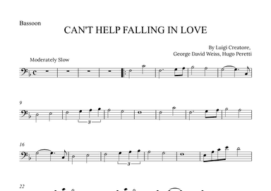 Can't Help Falling In Love (arr. Alex Nunes Rodrigues)