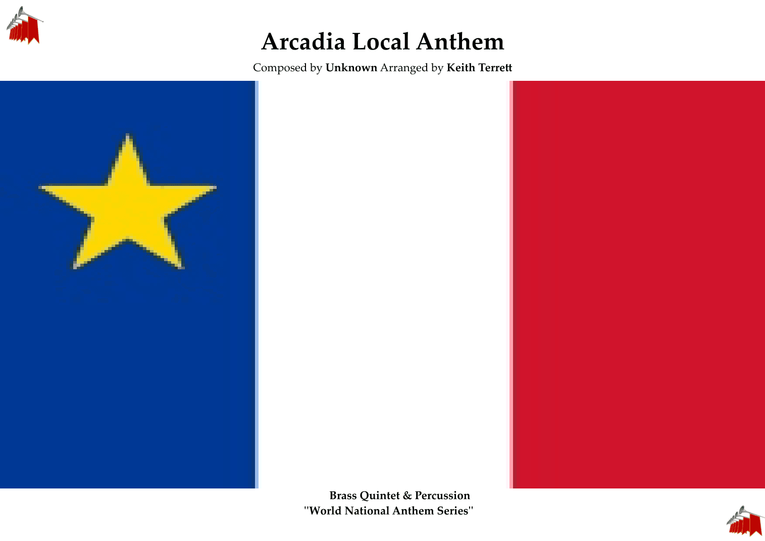 Arcadian Local Anthem for Brass Quintet & Percussion (arr. Keith Terrett)