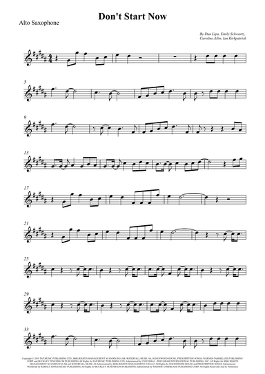 Don't Start Now (arr. Wesley S. SIlva)
