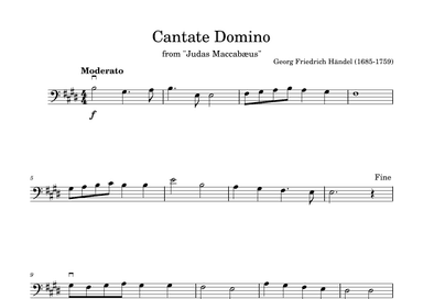 Cantate Domino in E (arr. Diego Marques)