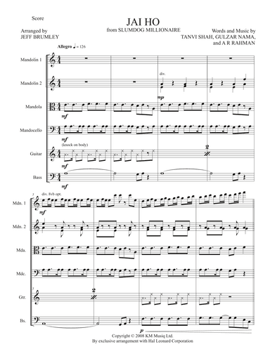 Jai Ho (arr. Jeff Brumley)