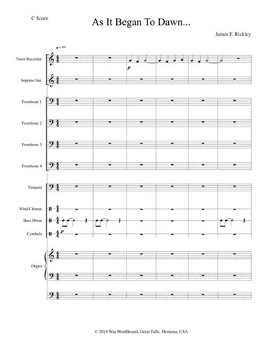 As It Began To Dawn...