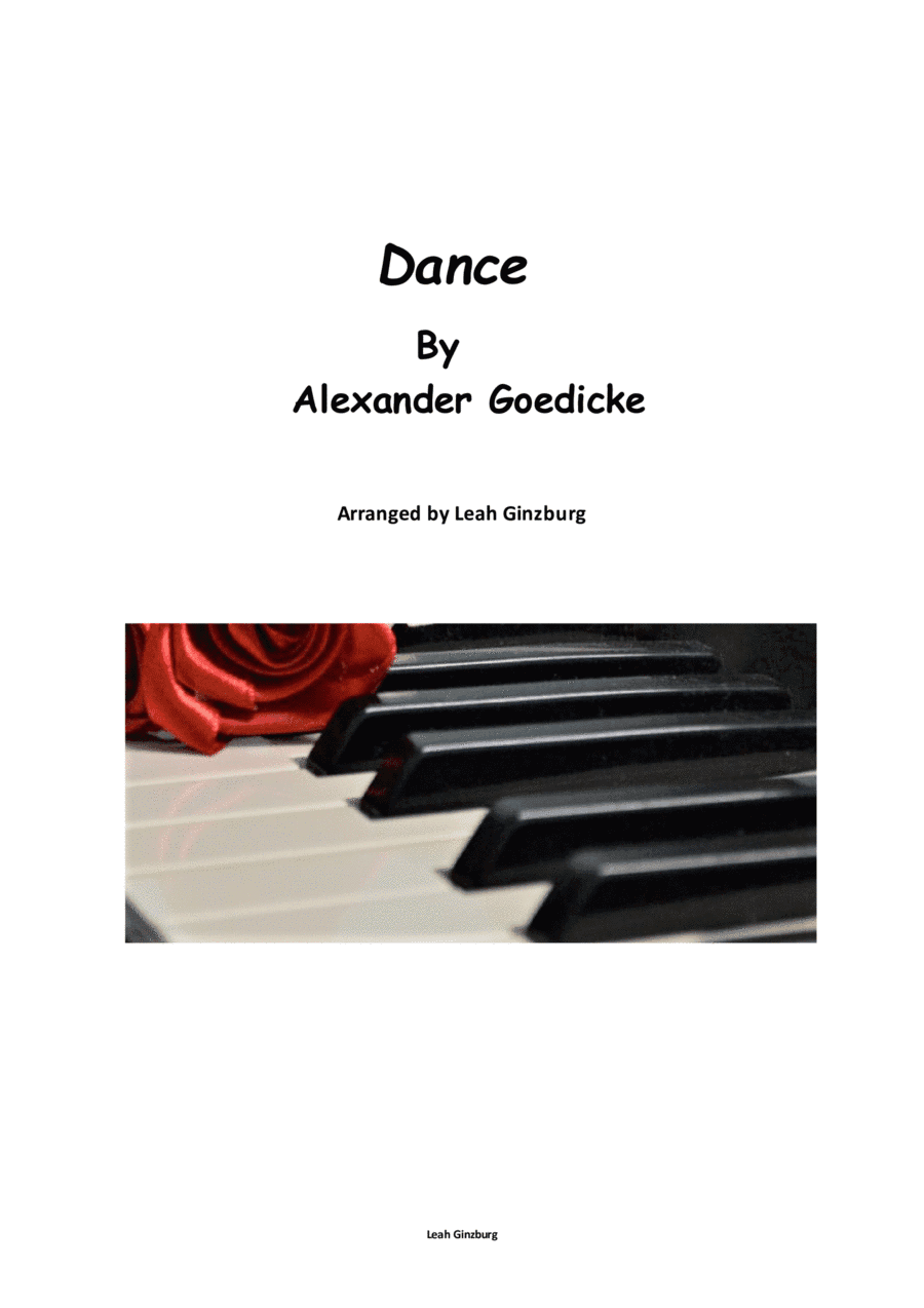 Dance By Alexander Goedicke (arr. Leah Ginzburg)