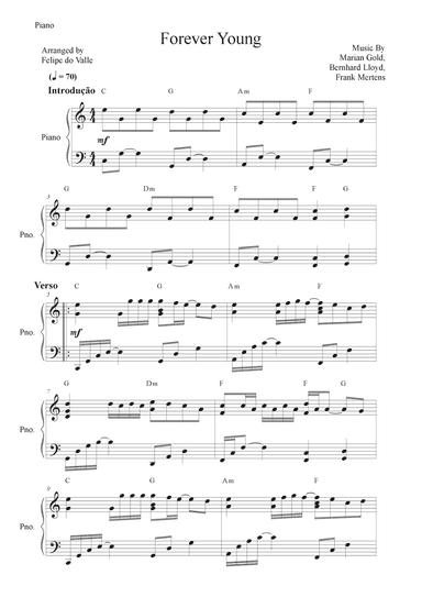 Forever Young (arr. Felipe do Valle)