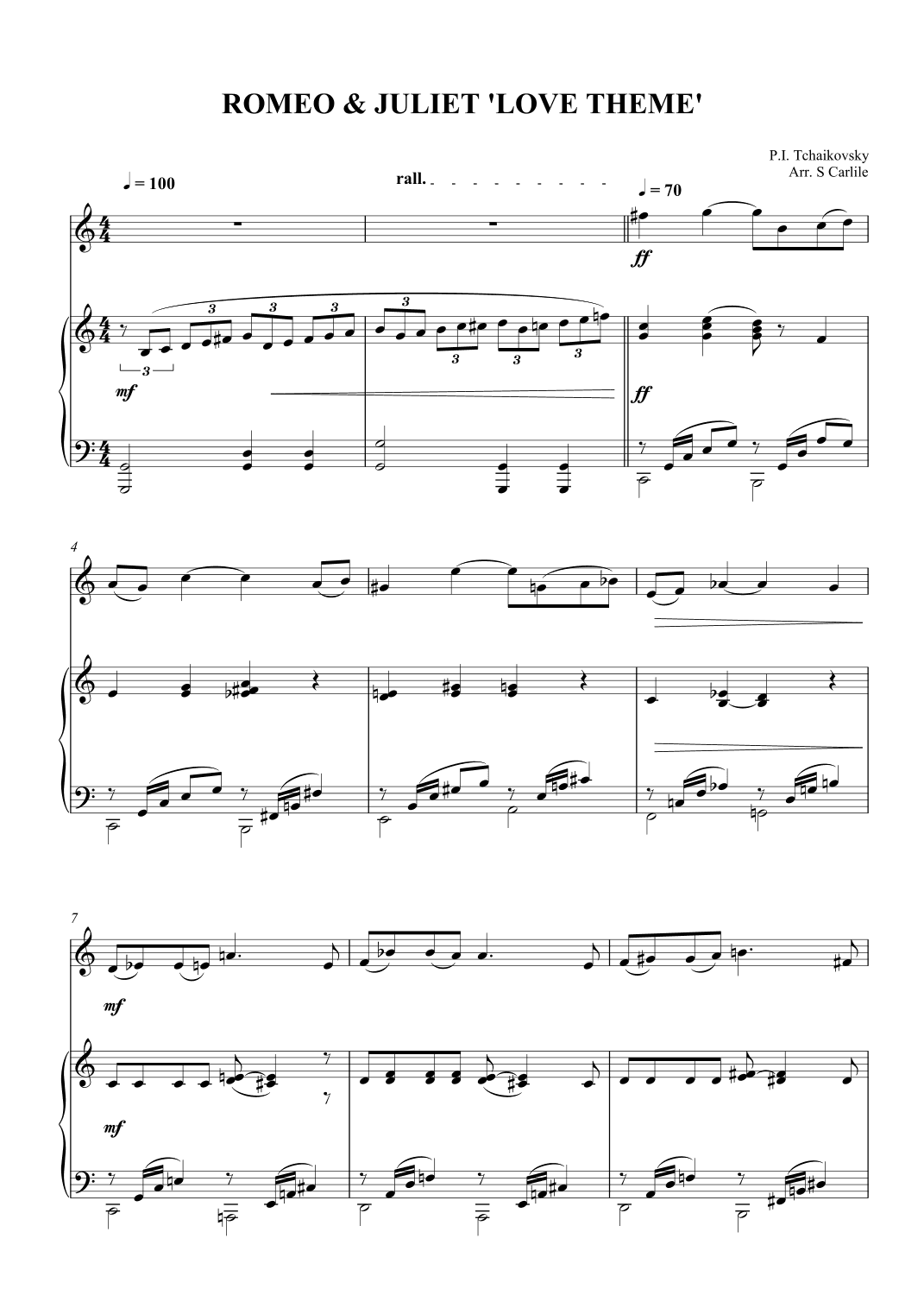 Romeo and Juliet Love Theme (arr. SCMusic)