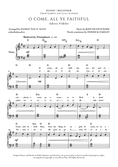 O Come, All Ye Faithful (arr. Danilo "Daca" Alves)