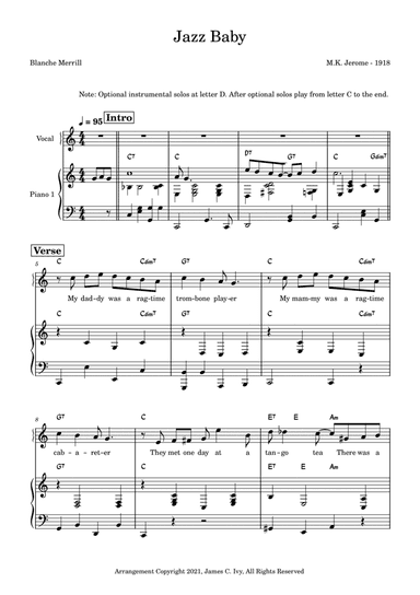 Jazz Baby (arr. James C. Ivy)