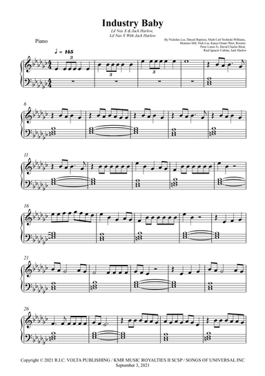 Industry Baby (arr. Wesley S. SIlva)