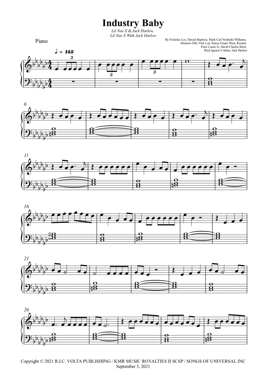 Industry Baby (arr. Wesley S. SIlva)