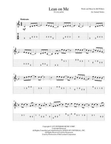 Lean On Me (arr. Samuel Stokes)