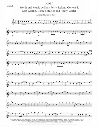 Roar (arr. Kevin Busse)