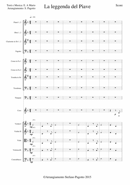 La Leggenda del Piave (Il Piave mormorava) (arr. Stefano Pagotto)