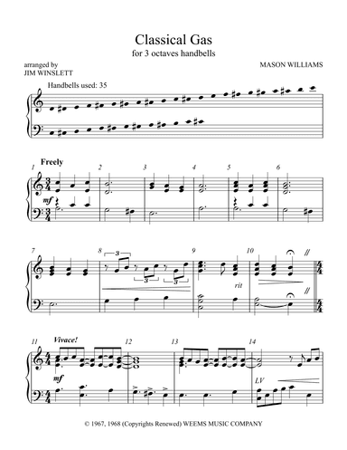 Classical Gas (arr. Jim Winslett)