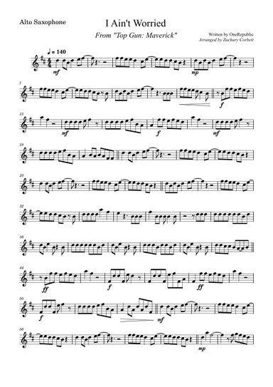 I Ain't Worried (arr. Zachary Corbett)