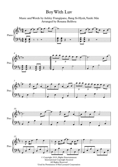 Boy With Luv (arr. Roxana Belibou)