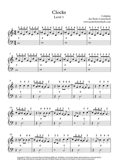 Clocks (arr. Pedro Lutterbach)