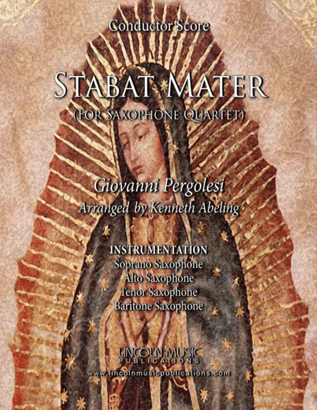Pergolesi – Stabat Mater (for Saxophone Quartet SATB) (arr. Kenneth Abeling)