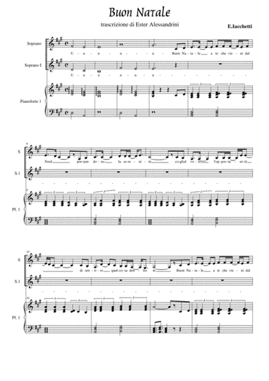 Buon Natale (coro e piano) (arr. Ester Alessandrini)