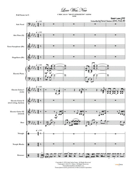 Love Was New (arr. Patrick Sheehan)