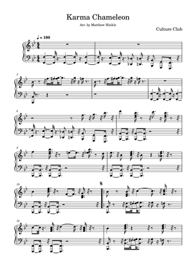 Karma Chameleon (arr. Matthew Hinkle)