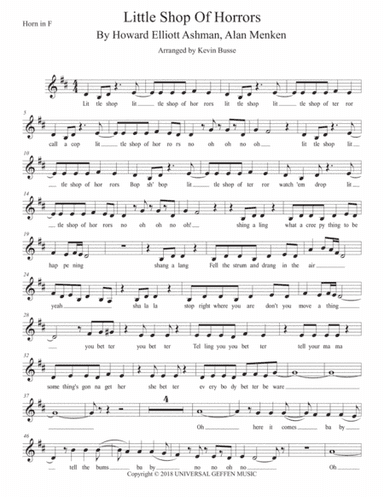 Little Shop Of Horrors (arr. Kevin Busse)