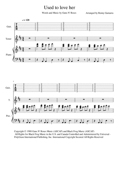 Used To Love Her (arr. Renny Gamarra Loaiza)