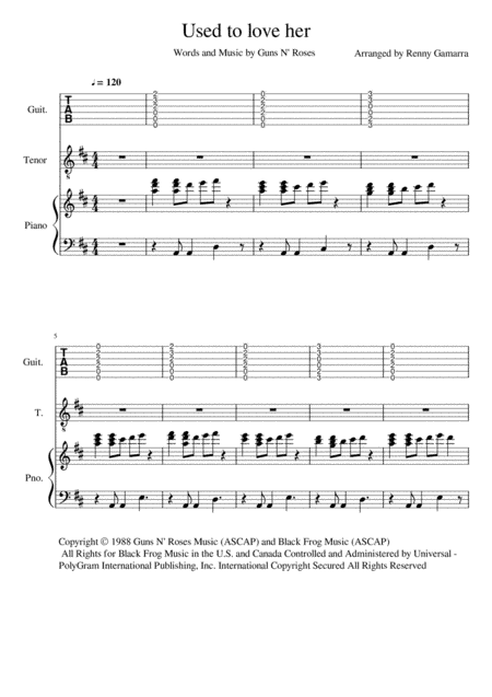 Used To Love Her (arr. Renny Gamarra Loaiza)