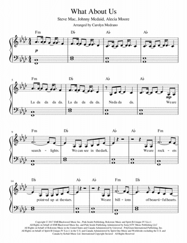 What About Us (arr. Carolyn Medrano)