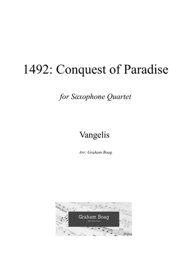 Conquest Of Paradise  from the Paramount Picture 1492 (arr. Graham Boag)