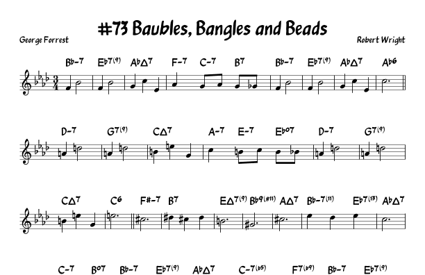 Baubles, Bangles and Beads (arr. John Fries)