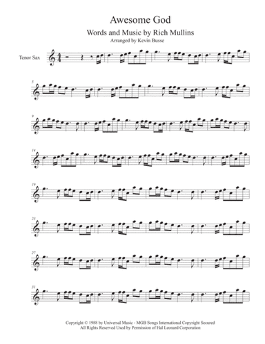 Awesome God (arr. Kevin Busse)