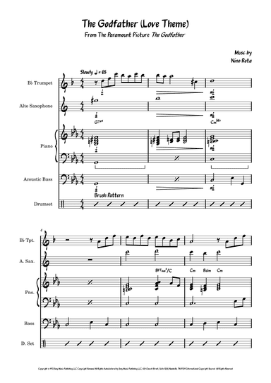 The Godfather (love Theme) (arr. David Lartey)