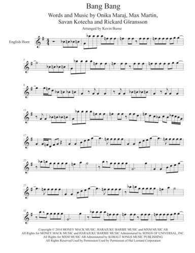 Bang Bang (arr. Kevin Busse)