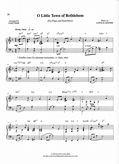 O Little Town of Bethlehem (arr. Gary Prim)