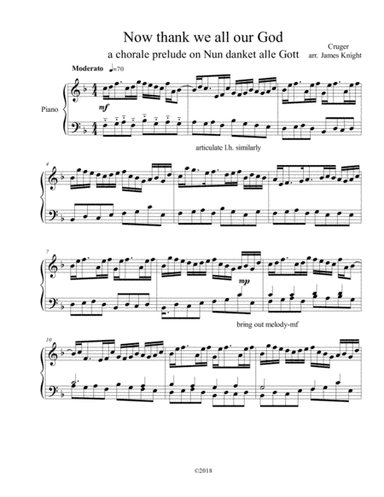 Now Thank We all our God (arr. James Knight)