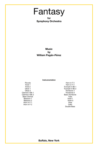 Fantasy for Orchestra