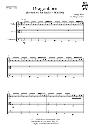 Dragonborn (skyrim Theme) (arr. Thiago Joseph)