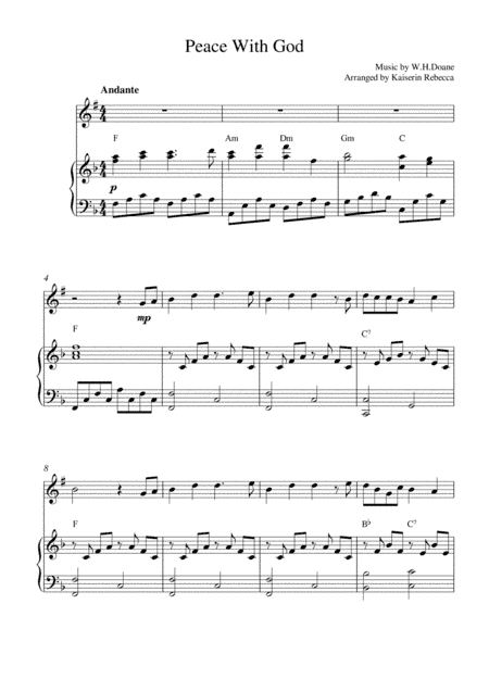 Peace With God (arr. Kaiserin Rebecca)