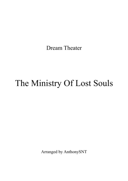 The Ministry Of Lost Souls (arr. AnthonySNT)