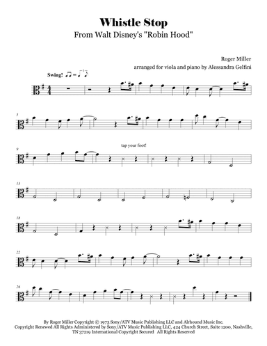 Whistle Stop (arr. Alessandra Gelfini)