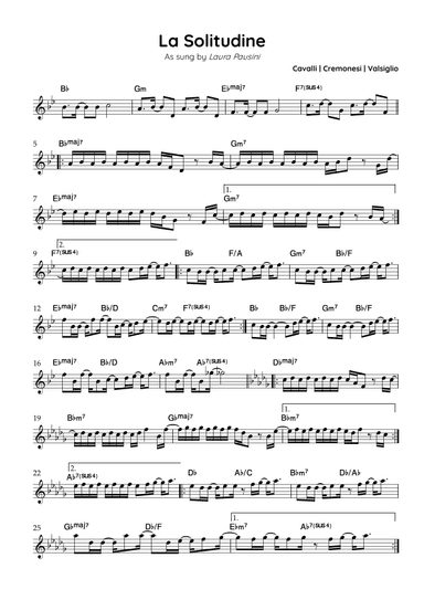 La Solitudine (arr. Paulo Cesar Vitor)