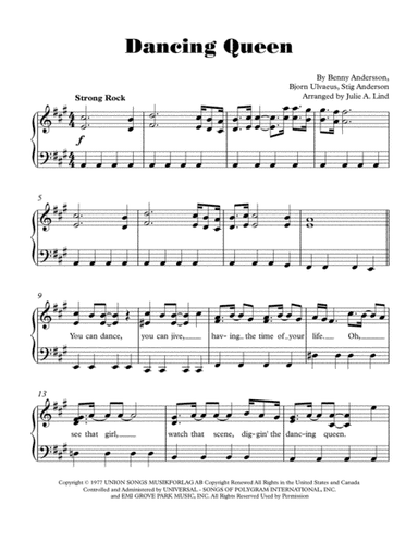 Dancing Queen (arr. Julie A. Lind)