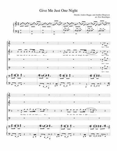 Give Me Just One Night (una Noche) (arr. Eric Knechtges)