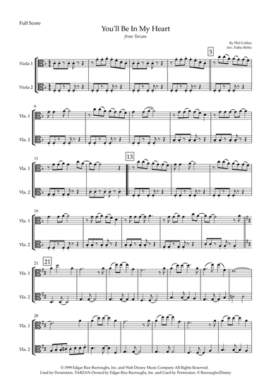 You'll Be In My Heart (arr. Fabio Britto)