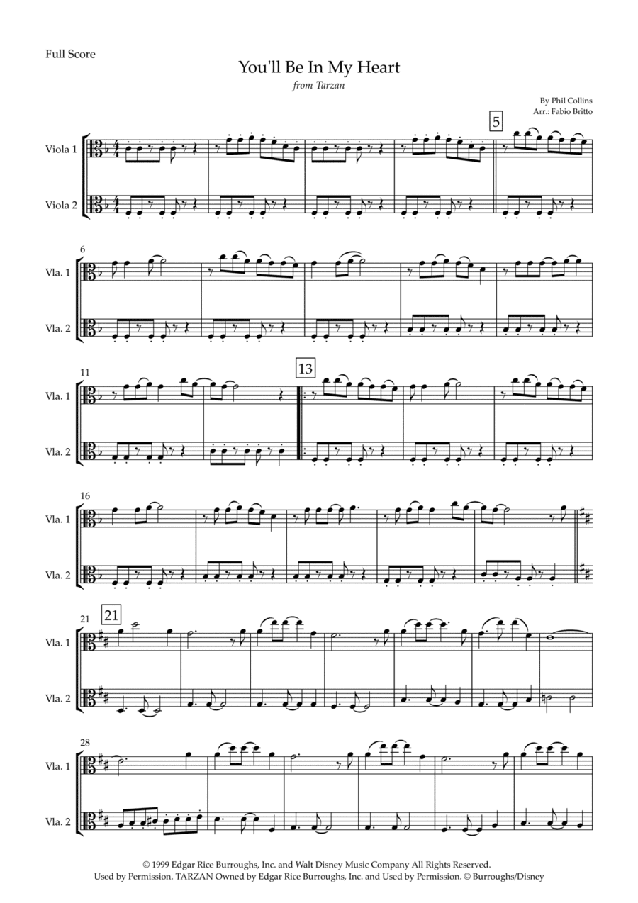 You'll Be In My Heart (arr. Fabio Britto)