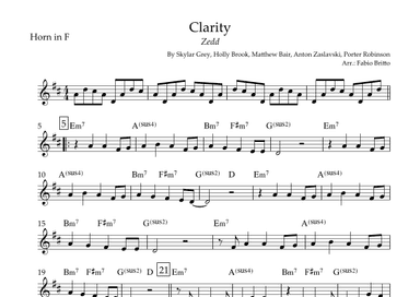 Clarity (arr. Fabio Britto)