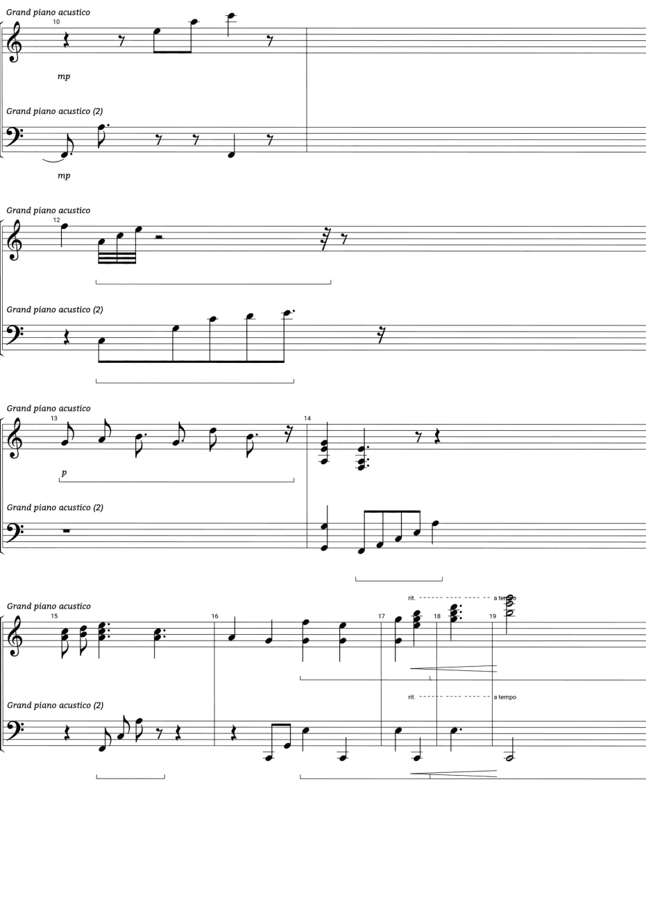 "Figli delle stelle" intro piano