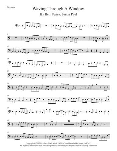 Waving Through A Window (arr. Kevin Busse)
